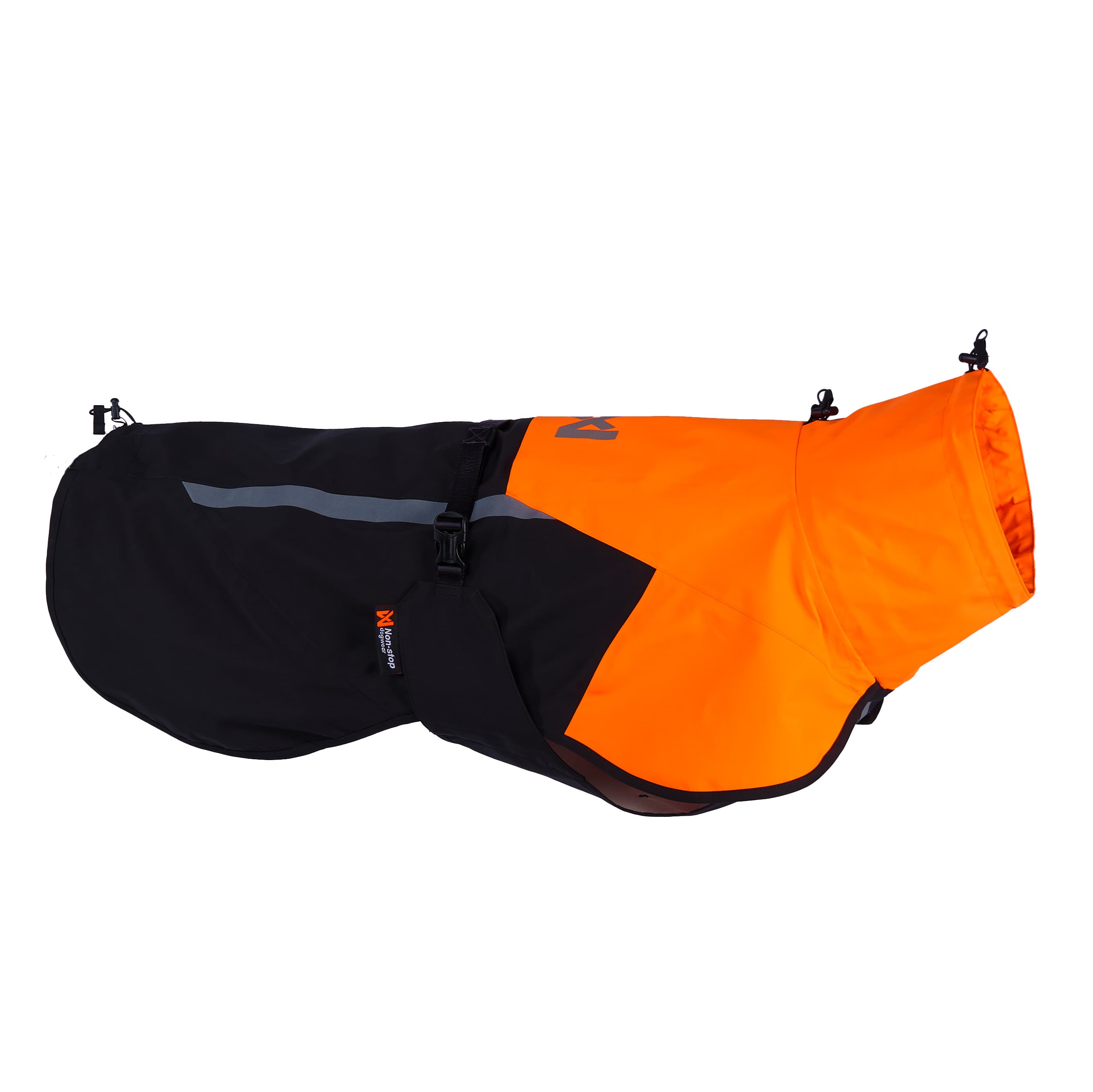 Fjord raincoat 2.0 - black/orange