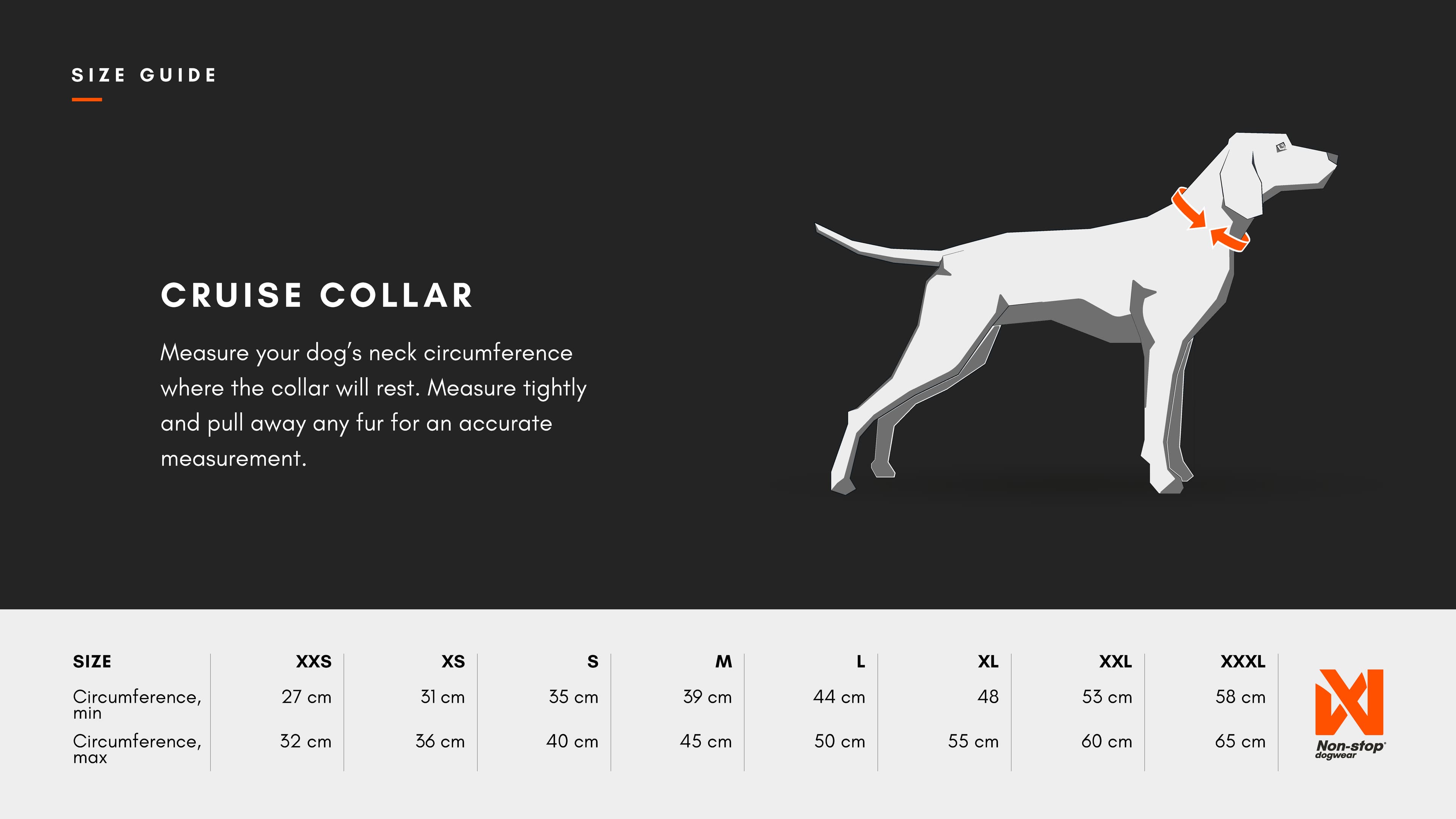 Cruise collar sizing guide