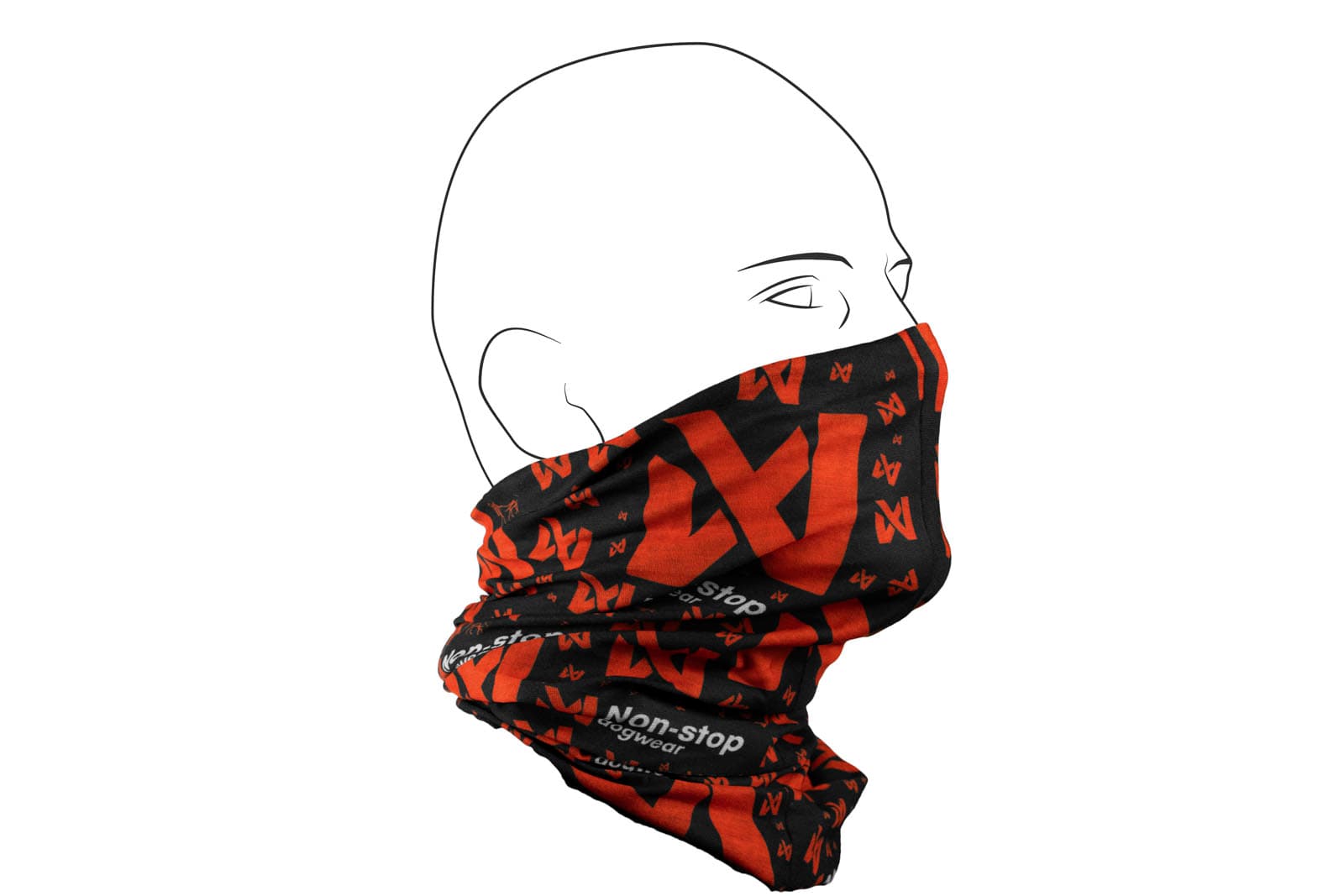 Multiscarf - black/orange